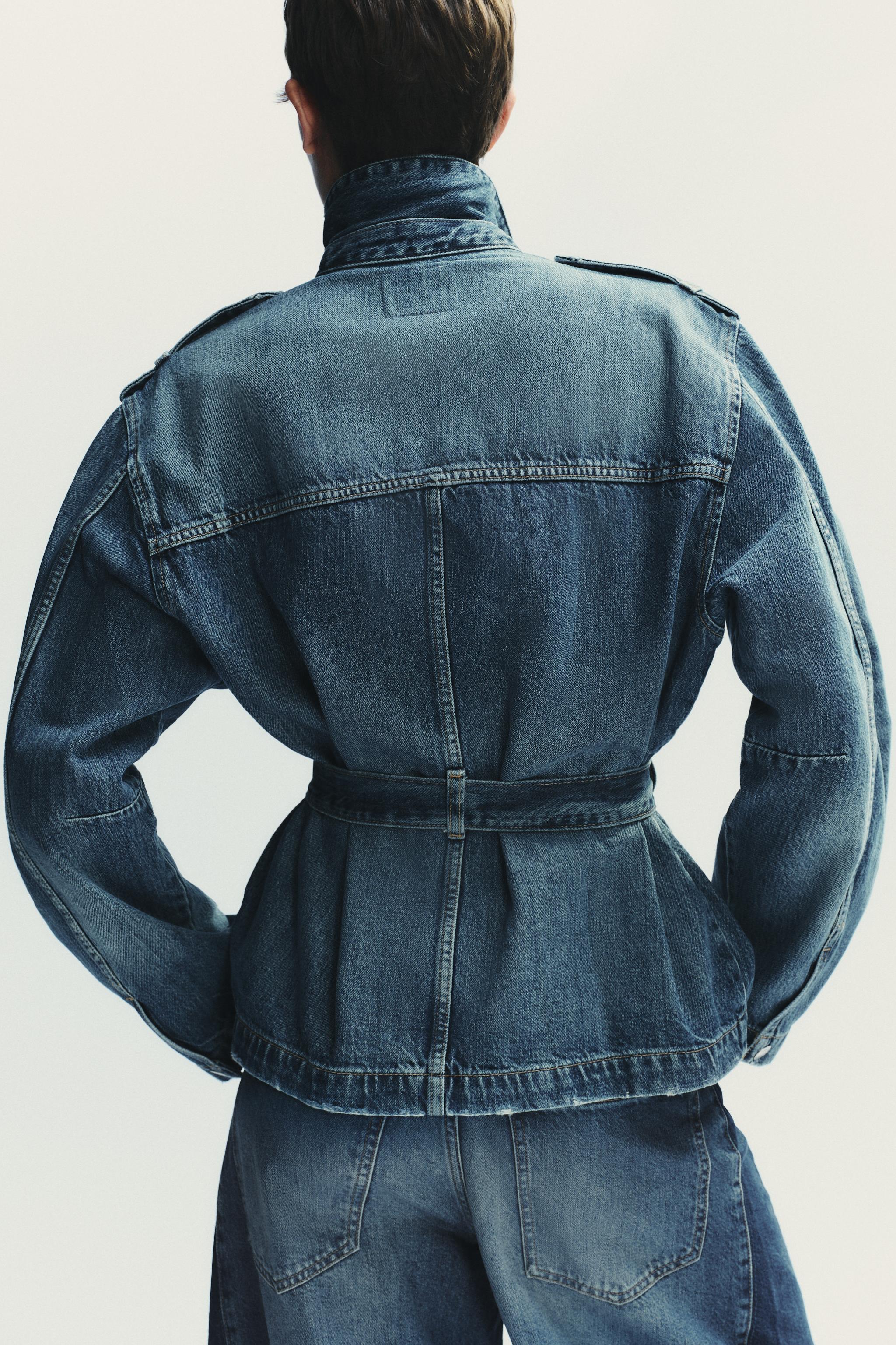 TRF LONG DENIM JACKET